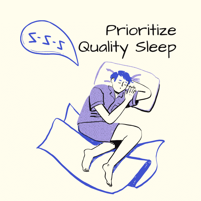 Prioritize Quality Sleep - Mental Health Tips